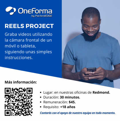 Únete a nuestro proyecto REELS en Redmond