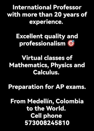 Mathematics, Physics and Calculus Tutoring